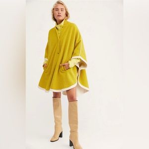 Vintage Free People Stone Cold Circle Cape. Size XS/S NWT